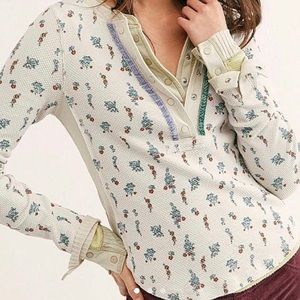 FREE PEOPLE THERMAL HENLEY - XS